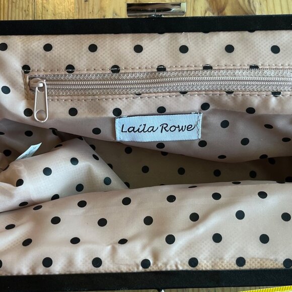 Laila Rowe Black Flowered Clutch - Picture 3 of 3